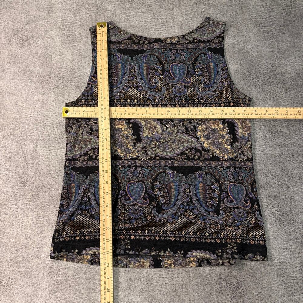 Vintage White Stag Sleeveless Paisley Top - Picture 5 of 5